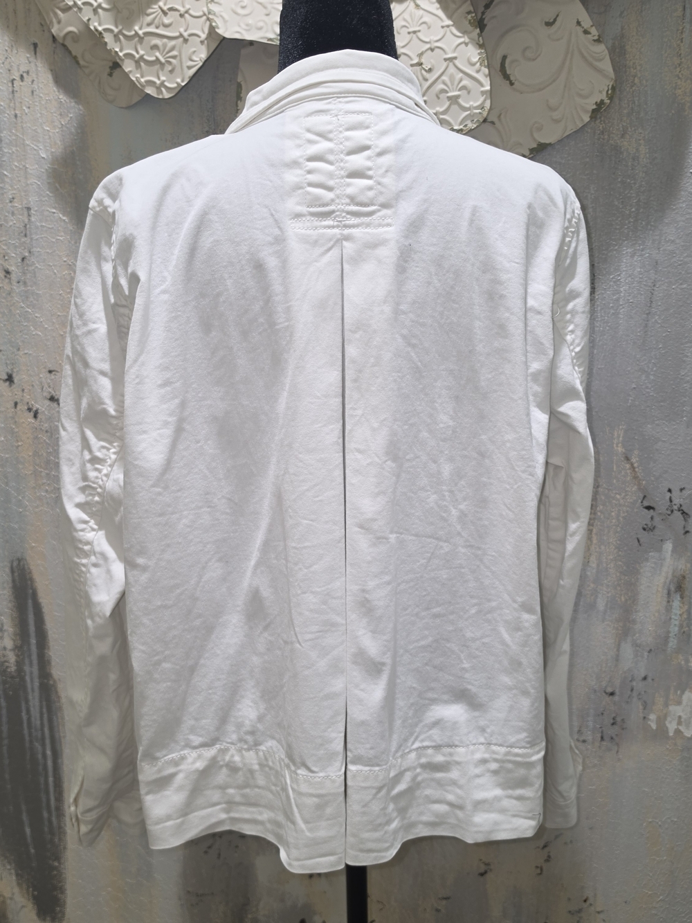 GAP White Button-Front Utility Jacket - Picture 5 of 12